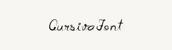 cursiva font