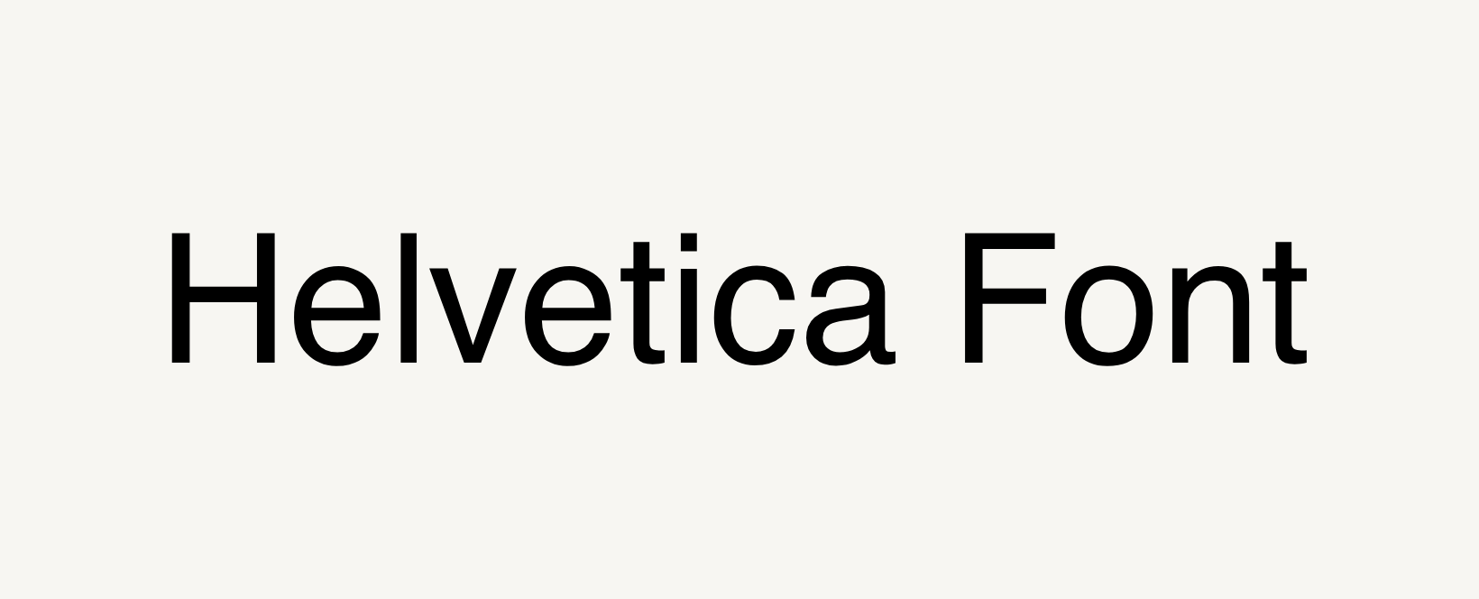 Helvetica Font Free Download
