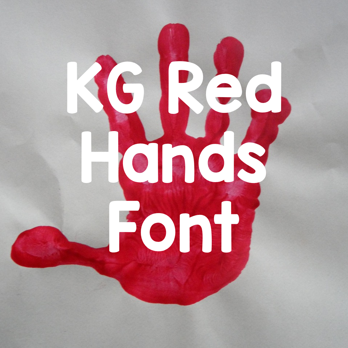 KG Red Hands Font Free Download - DaFontCity