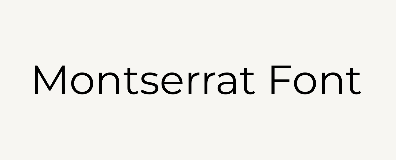 Montserrat font Free Download