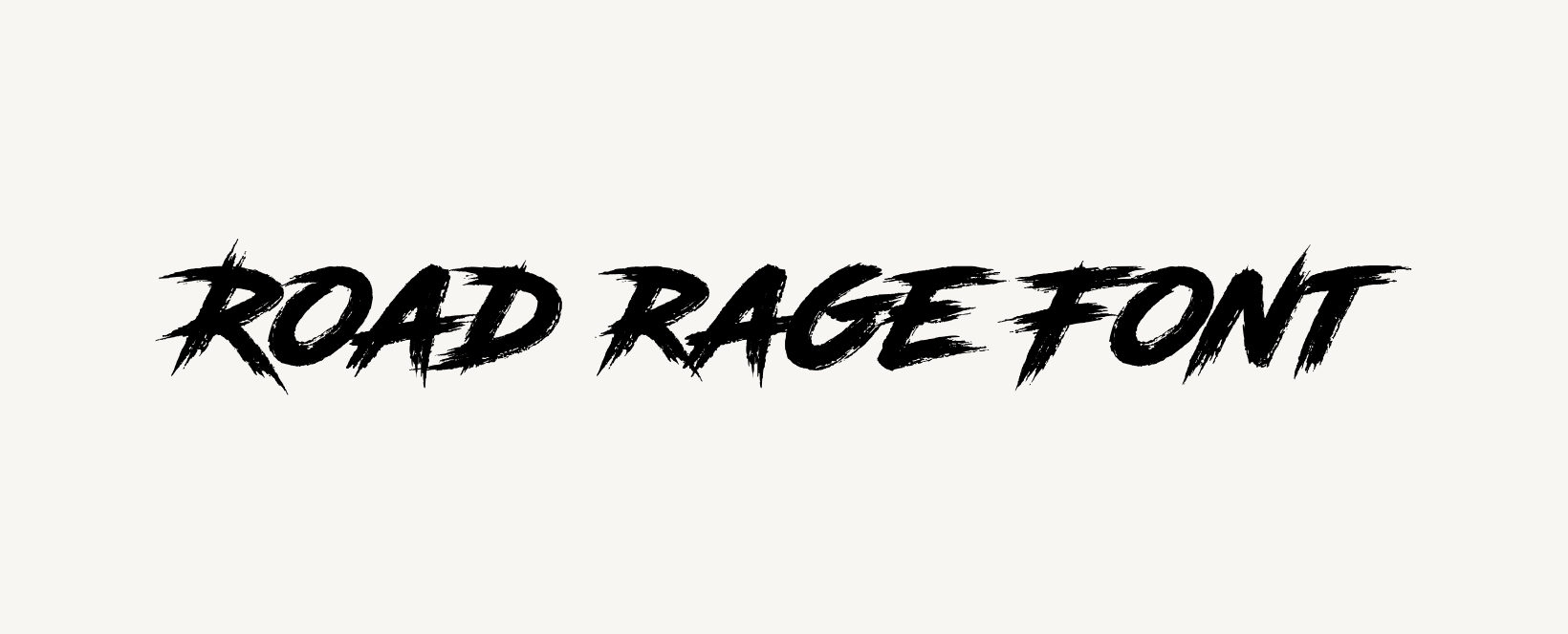 Road Rage Font Free Download