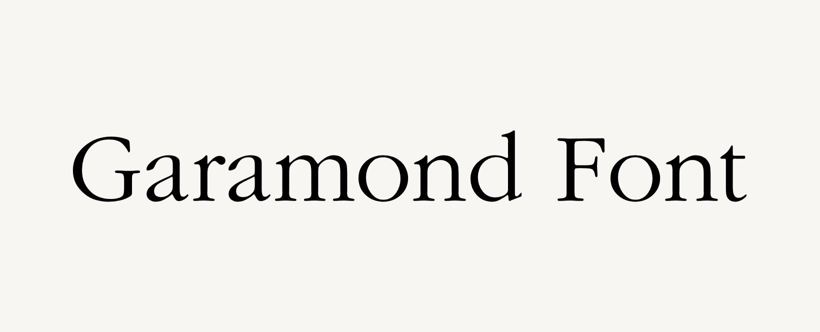 Garamond Font Free Download
