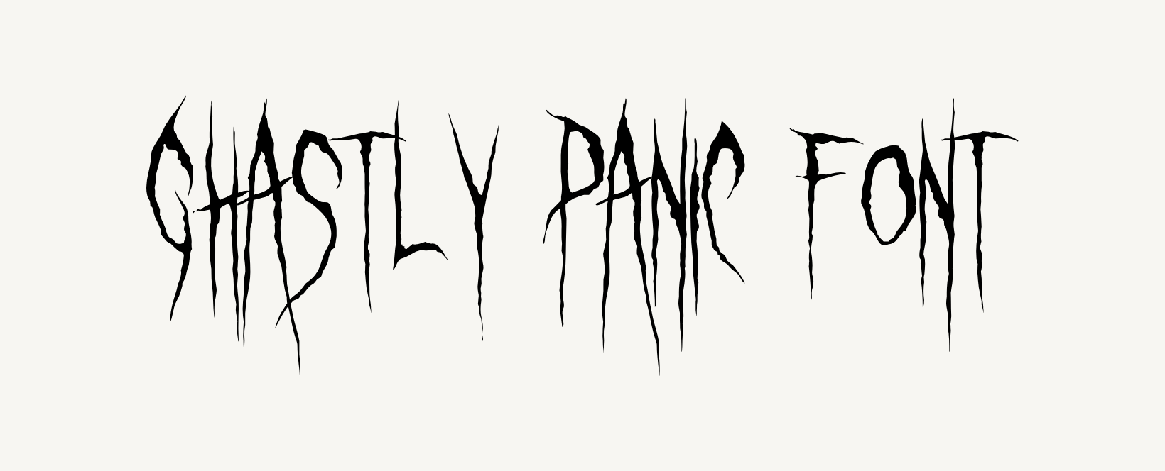 Ghastly Panic Font Free Download