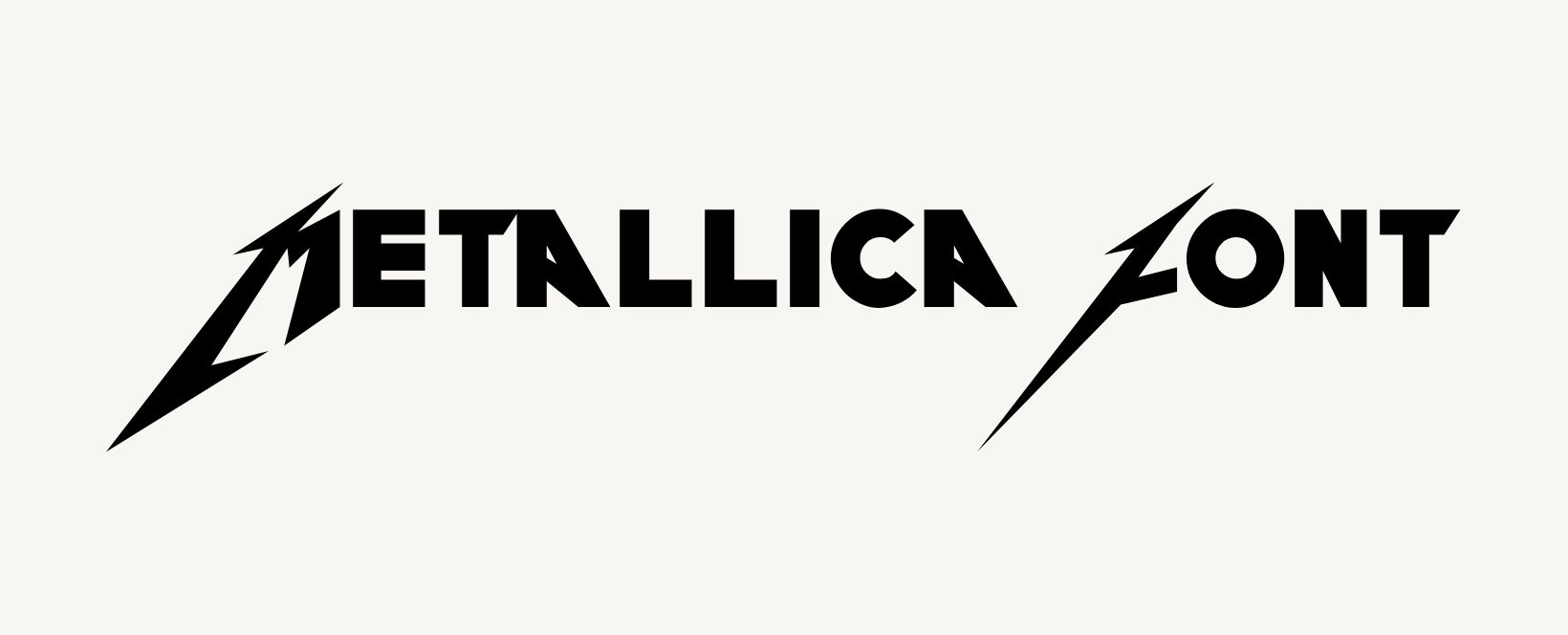 Metallica Font Free Download