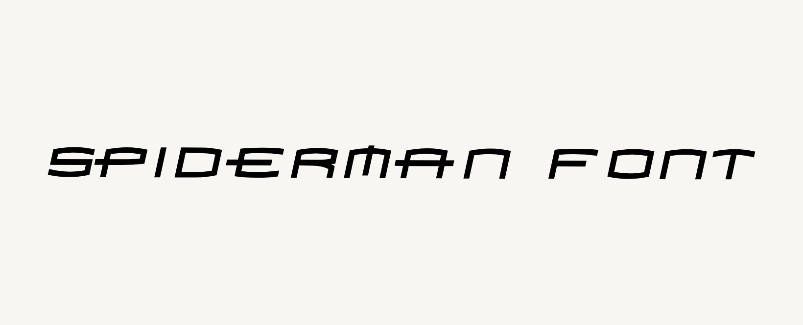 SpiderMan Font(Homoarakhn Font)