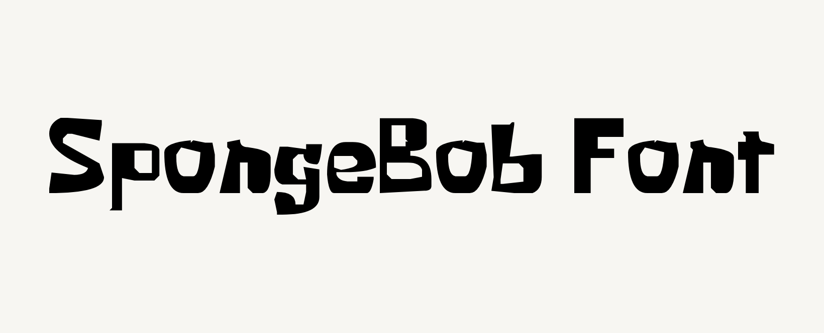 SpongeBob Font (Krabby Patty) Free Download
