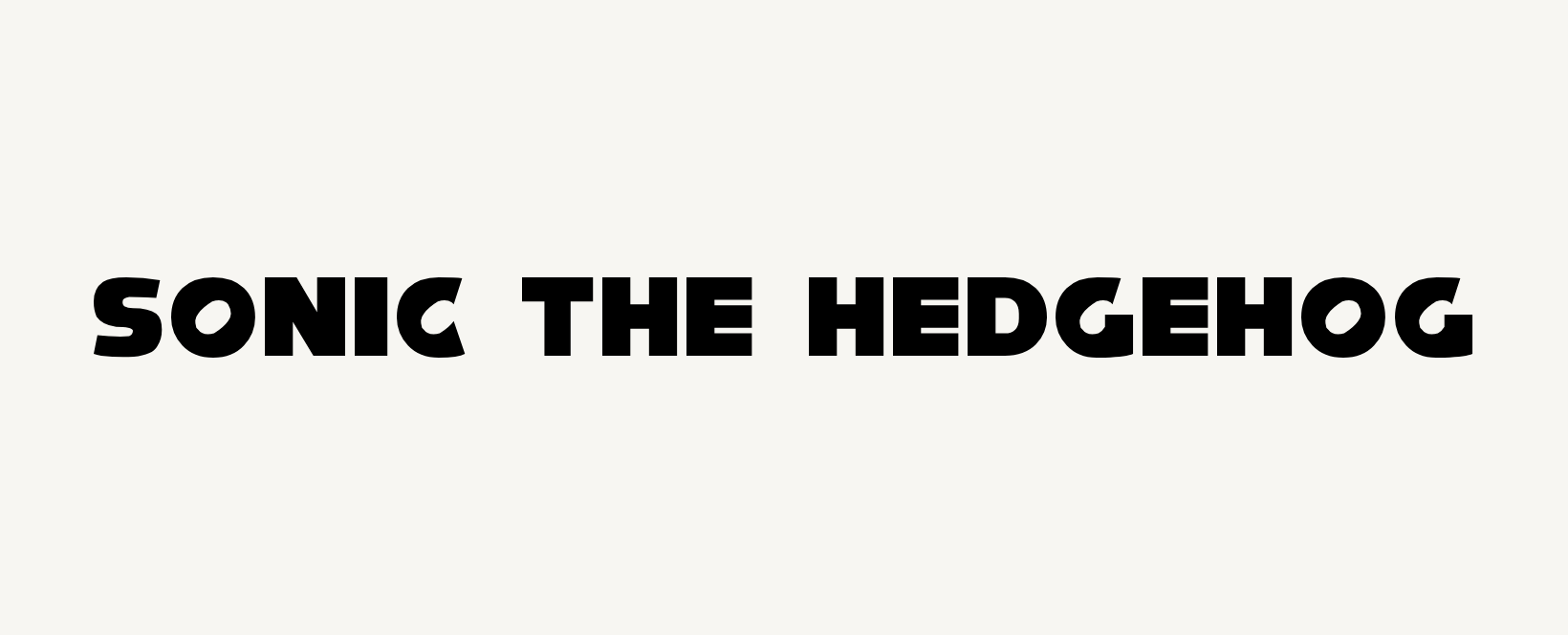Nise Sonic The Definitive Fan-Made Clone of The Sonic the Hedgehog Logo Font
