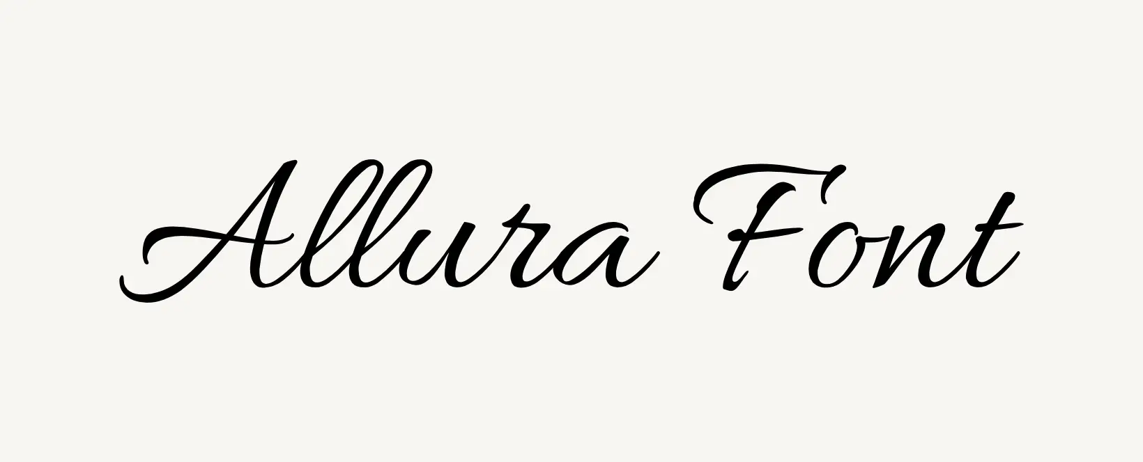 Allura Font Free Download