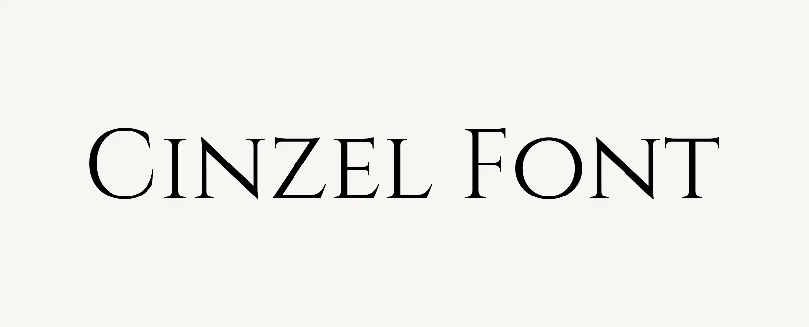 Cinzel Font Family
