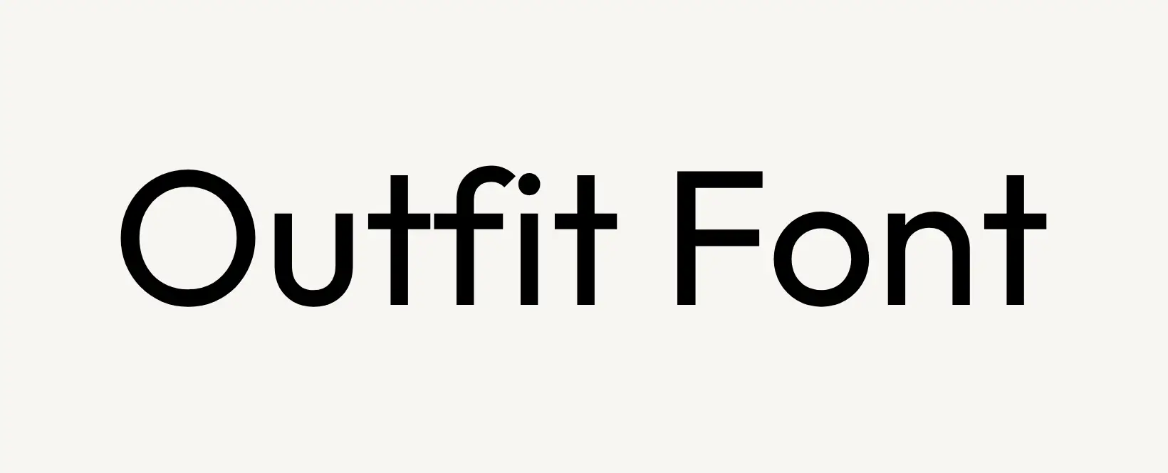 Outfit Font Free Download
